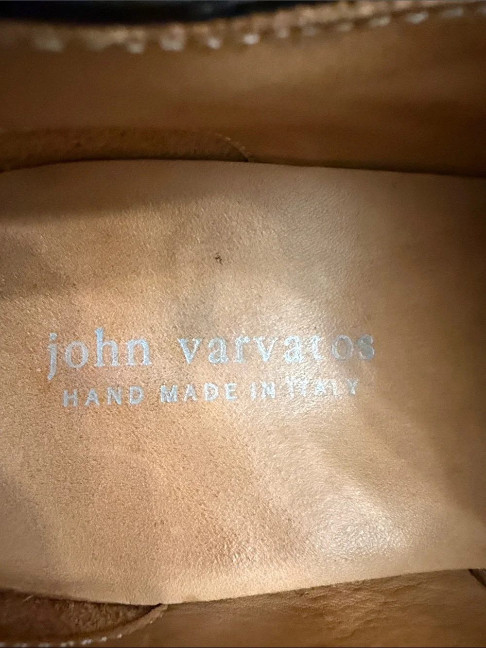 John Varvatos Dark Brown Suede & Leather Brogue Monk Strap Oxfords